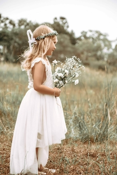 Vestido Menina Floral Tule e Renda Guipir na internet