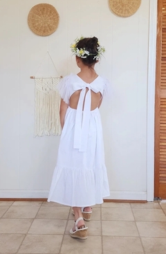 Vestido Menina Linho & Tule Primavera - Atelier CV Couture