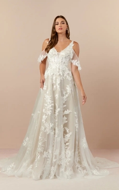 vestido noiva princesa tule bordado manga ciganinha