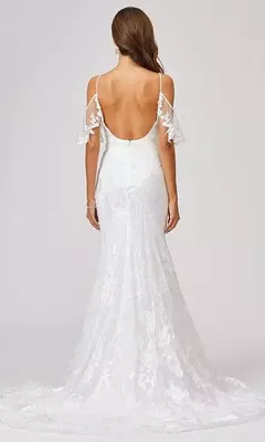 Vestido Noiva Sereia Brilho Flare - comprar online