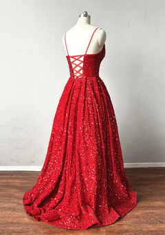 Vestido Princesa Paetês Vermelho - Atelier CV Couture
