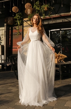 Vestido Noiva Clean Poá - comprar online