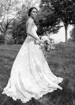 Vestido Noiva Princesa Clean Tule Bordado - loja online