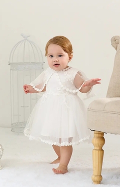 vestido bebe menina batizado