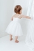 Vestido Branco Tutu Bebê Paetês Tule