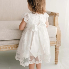 Vestido Bebê Menina Bordado Floral - comprar online