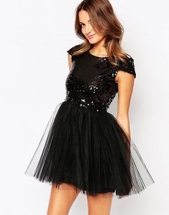 Mini Vestido Tutu Paetês - comprar online