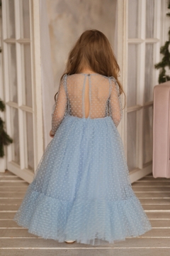 Vestido Princesa Menina Tule Poá - comprar online