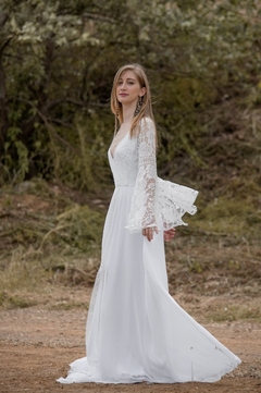 Vestido Noiva Vintage Bohemian Flare - Atelier CV Couture