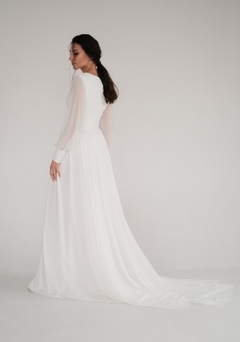 Vestido Noiva Evasê Minimalista - comprar online