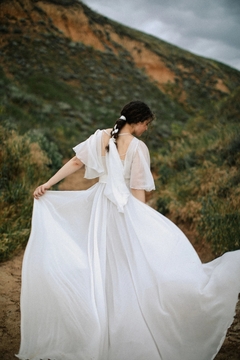 Vestido Noiva Vintage Seda Bohemian na internet