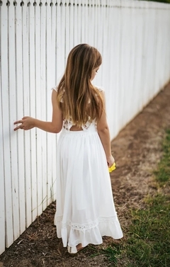 Vestido longo infantil boho chic