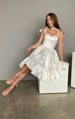 Vestido Noiva Midi Cetim - comprar online