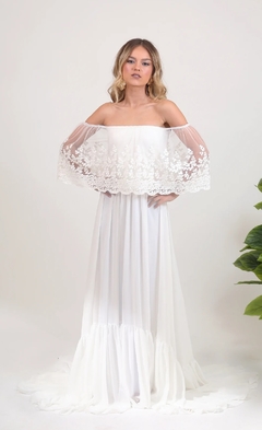 Vestido Noiva Poncho Clean na internet