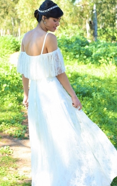 Vestido Noiva Boho Chic Ciganinha