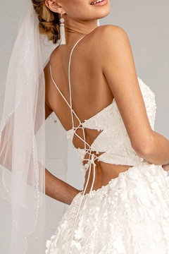 Vestido Noiva Princesa Venus Bordado 3D na internet