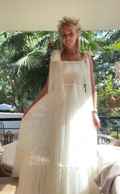 vestido noiva tule boho chic praia e pré wedding