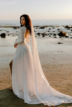 Vestido Noiva Princesa Bohemian Fenda - comprar online