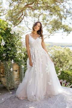 Vestido Noiva Boho Princesa Luar