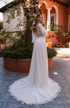Vestido Noiva Boho Crisântemo na internet