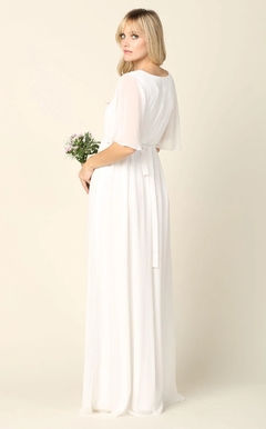 vestido de noiva simples e elegante