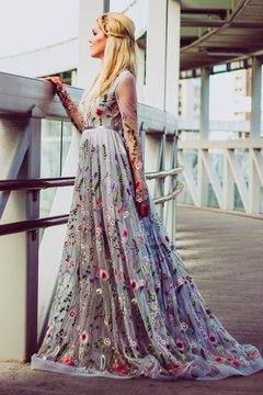 Vestido noiva cheap floral