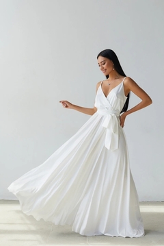 Vestido Noiva Boho Envelope Cetim - comprar online