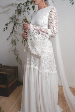 Vestido Noiva Vintage Camadas