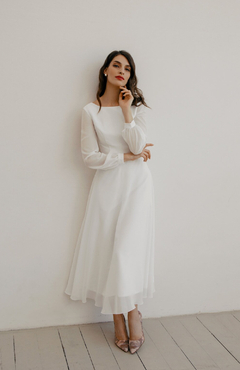 Vestido Noiva Midi Romance Clean - loja online