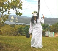 Vestido Noiva Boho Guipir na internet