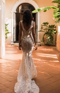 Vestido Noiva Sereia Bordada na internet