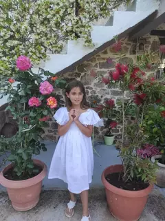 Vestido Menina Boho Linho Primavera na internet