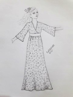 Vestido Noiva Boho Kimono - loja online
