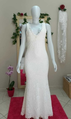 Vestido Noiva Sereia Pérolas Exclusivo na internet