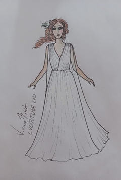 Vestido Noiva Boho Artemis - Atelier CV Couture