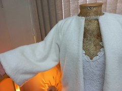 Casaco Noiva Luxo Pele e Pérolas - loja online