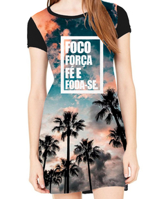 Vestido Foco Força Fé e F*** - se - comprar online