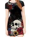 Vestido Caveira Floral - comprar online