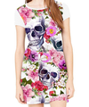 Vestido Caveira Floral