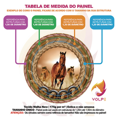 Capas para painéis e Cilindros de Festa Temo Aras Cavalo - comprar online