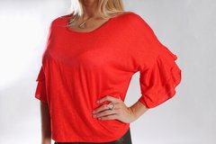 Remera Ruffled Coral en internet