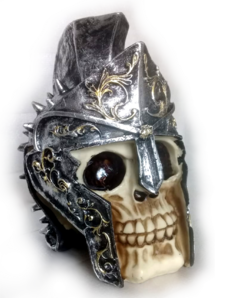 Skull with Helmet