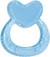 Mordedor Texturizado Coração Azul com Estojo Higiênico - Buba na internet
