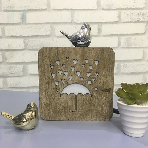 Luminária Ledito Wood - Chuva de Amor - comprar online