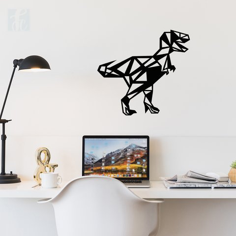 Escultura 2D - Dinossauro T-Rex