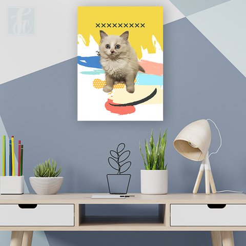 Placa Decor Pet Personalizada - Manchas Coloridas - comprar online