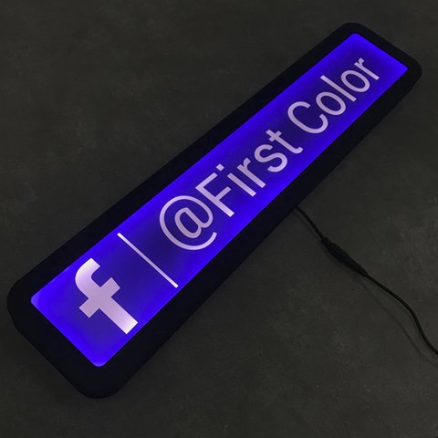 Painel Luminoso Led - Facebook Personalizado - comprar online