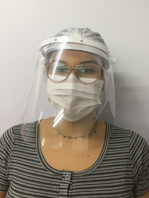 Máscara Transparente Viseira Protetor Facial Face Shield TOP
