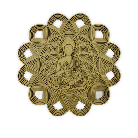 Mandala 3D Buddha Buda - 5 Camadas