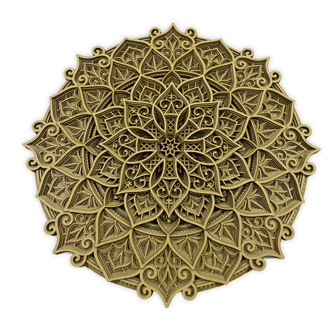Mandala 3D Flor 1  - 9 Camadas